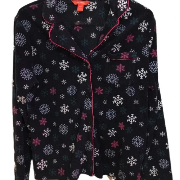 Women's Snowflake Patterned Jacket - Picture 1 of 5